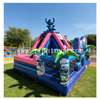 2026 New Design Stitch Inflatable Bouncer, Heavy Duty 0.55mm PVC Bouncy Castle with Climbing Wall and Slide for Backyard Amusement Park