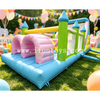 Pastel Inflatable Obstacle Course Bounce House Combo Kids Party Bouncy Castle Slide for Outdoor Events Or Backyard Parties