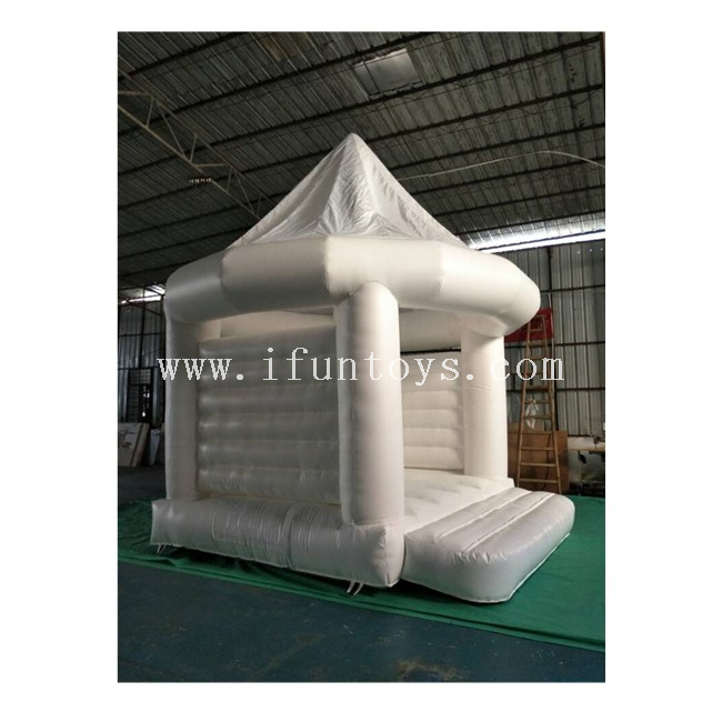 White Inflatable Wedding Bouncy Castle /Romantic Inflatable Jumping Bouncy for Wedding 