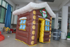 Most popular inflatable santa claus house/inflatable santa's grotto tent/Inflatable Santa's Cabin for Christmas Decoration