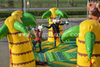 Interactive Inflatabe Game Steal The Egg From The Dinosaur / Inflatable Hippo Chow Down / Hungry Hippo Game