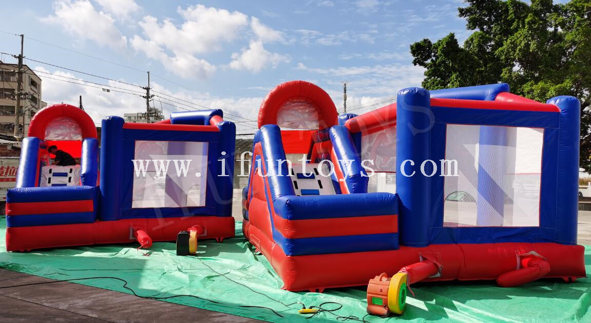 Inflatable Spider Man Bouncy Castle Combo with Slide 