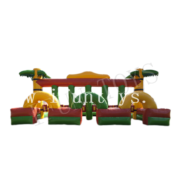 Jungle Theme Inflatable Running Horse Race Challenge Sport Game 