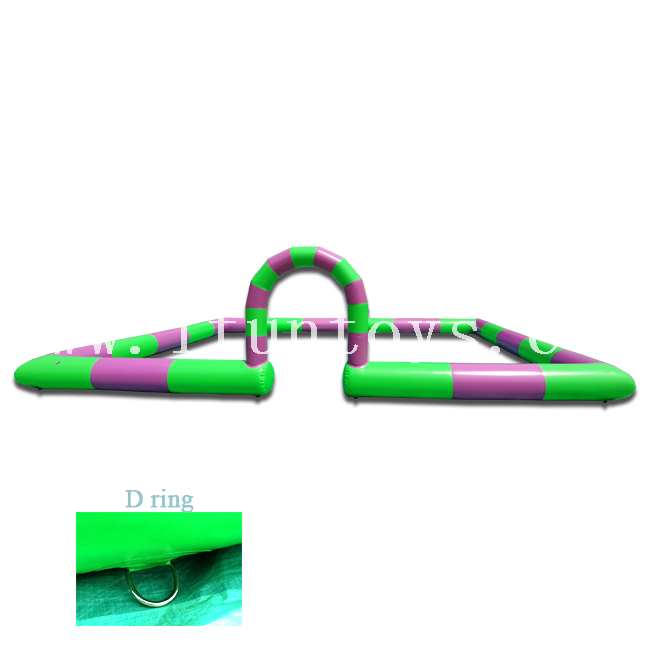 Outdoor Amusement Inflatable Bumper Cars Track / Go Kart Race Track Arena 