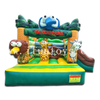 Inflatable Safari Park Combo / Safari Playground Inflatalbe Bouncer House with Slide for Kids