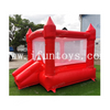 Mini Size Red / White Inflatable Toddler Jumping Bounce House with Slide for Wedding / Party