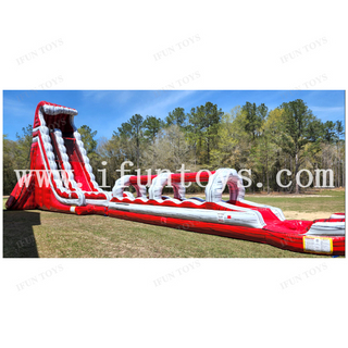 Commercial Inflatable water slide inflatable winter wonderland snow tubing or sledding slide for kids