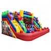 Commerical inflatable LEGO bounce house slide/brick bouncer/brick jumping castle for party rental