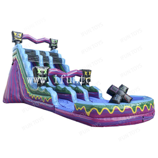 Commercial Outdoor Dual Lane Level UP Waterslide Bouncer Inflatable Water Slide with Pool for Kids and Adults