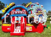 Commercial Inflatable Wild Midway Bouncer Bouncy Castle Bounce House slide With Blower for Kids