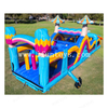2 in 1 Large Obstacle Run Inflatable 5K Obstacle Course Bouncer Castle with Slide for Outdoor Sport Games 