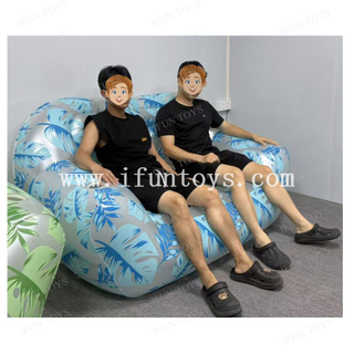 Portable PVC Inflatable Furniture Blow up Sofa Inflatable Sofa Chair for Outdoor Camping