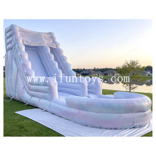Tie Dye Water Slides Kids Inflatable Pool Slides Commercial Water Slide for Party Rental Equipment