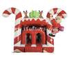 Christmas Obstacle Course Festival Inflatable Obstacle Course for Holiday Events