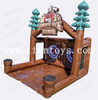 Lumberjack Legends Axe Throwing Game Outdoor Carnival Double Lane Inflatable Axe Toss Game for Kids And Adults