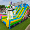 Buzz Lightyear Inflatable Slide Rental Toy Story Theme Party Slide Doulbe Lane for Kids and Adults