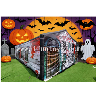 Inflatable Haunted House Walk-through Maze - Professional Halloween Inflatables for Rental Business & Fall Festival Theme