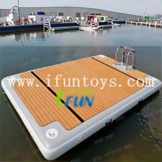 Non-slip Drop Stitch Inflatable Yacht Jet Ski Pontoon Platform with Commercial & Residential Use PVC Material Outdoor