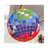 Multicolor Large Inflatable Hanging Disco Mirror Ball LED Light Filled Oxford Material Balloon Digital Printing Christmas Party