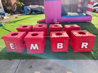 Interactive Inflatable Team Building Letter Guess Riddle Game (PVC Material) for Staff Parties Family Days Variety Shows-Model