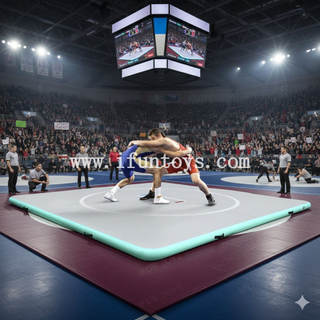 Portable Inflatable Wrestling Mat Outdoor Indoor PVC Jiu Jitsu Mats Gymnastics Training Mat