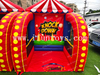 4-in-1 Modular Inflatable Carnival Sports Game Interactive Combo Separable 4 Stations Basketball Soccer Baseball Bowling for Event Rental