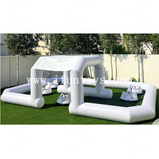 Outdoor Sport Games Inflatable Bumper Car Arena Inflatable Go Karts Race Track for Party Rental