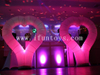 Inflatable heart shaped arch balloon for decoration /Inflatable led lighting heart for wedding &party &Valentine's Day