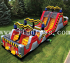 commercial high voltage adult outdoor inflatable playground equipment/inflatable run obstacle course/inflatable wipeout obstacle