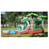 Marble Vinyl Inflatable Bounce House Combo with Water Slide / Outdoor Wet / Dry Slide Combo for Kids 