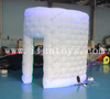 Inflatable Round Photo Booth Enclosure with Inner Air Blower and Remote Controller / Photo Booth Backdrop for Event