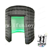 Round Shape Inflatable Photo Booth Enclosure Backdrop Photo booth With LED Light for 360 Photo Booth