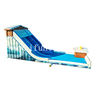 Commercial inflatable winter wonderland snow tubing or sledding slide inflatable outdoor slides for kids