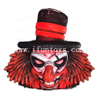 Vivid Scary Inflatable Clown Head Model Halloween Decoration Inflatable Skeleton With Hat for Holiday Decor