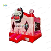 Cartoon Character Hello Kitty Inflatable Slide & Bounce House for Kids-PVC Tarpaulin Easy Setup Outdoor Party Use