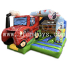 Outdoor Commercial Jump Kids Jumpers Combo with Slide Jumping Castle Bounce House Farm Car Theme Inflatable Bouncer