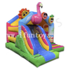 Commercial Plato PVC Flamingo Bouncy Castle with Slide Inflatable Party Jumpers Inflatable Bouncers for Kids