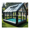 Backyard Inflatable Greenhouse Pool with Canopy Cover Large Inflatable Pool UV-Resistant Outdoor Inflatable Pool Tent