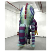Professional Handheld Inflatable Lizard Puppet with 3 Operating Poles Giant Moving Chameleon Parade Balloon Advertising Mascot