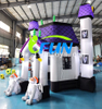 Inflatable Halloween Castle Arch Ghost House Giant Inflatable Haunted House Tent with Gargoyle for Outdoor Yard Event Decoration