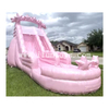 Backyard Pink Color Inflatable Water Slide Commercial PVC Bouncer Slide with Pool for Girls
