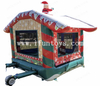 Holiday Themed Christmas Bounce House Inflatable Santa Jumping Castle Jumping Trampoline for Children