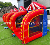 4 in 1 Carnival Game Interactive Inflatable Party Games Tic Tac Toe / Football Dartboard / Football Shooting / Basketball