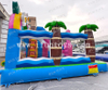 Inflatable Flamingo Bouncer Slide Combo Pink Tropical Theme Jumping Castle with Slide Heavy Duty PVC Bounce House for Party Rental Business