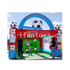 Commercial Multiplayer Inflatable Soccer Training Aid with Obstacle-Infused PVC Football Goals for Outdoor Adventure Parks