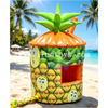 Outdoor Advertising Custom Inflatable Pineapple Photo Booth Tent Giant Fruit Drink Kiosk Bar for Summer Beach Carnival Festival