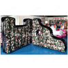 Outdoor Battle Game Camouflage Inflatable Broken Bunker Wall Inflatable Paintball Bunker for Shooting Game