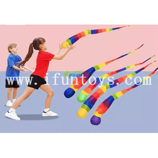 Rainbow Tail Fabric Ball Interactive Sandbag Meteor Balls Safe Catch Soft Kindergarten School Sensory Training Kid Toy