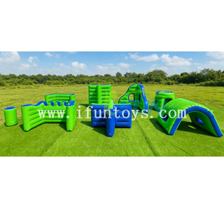Commercial Grade Airsealed Inflatable Paintball Bunker Set Durable PVC Airtight Tactical Laser Tag Airsoft Obstacles Course Field
