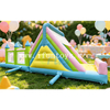 Pastel Inflatable Obstacle Course Bounce House Combo Kids Party Bouncy Castle Slide for Outdoor Events Or Backyard Parties